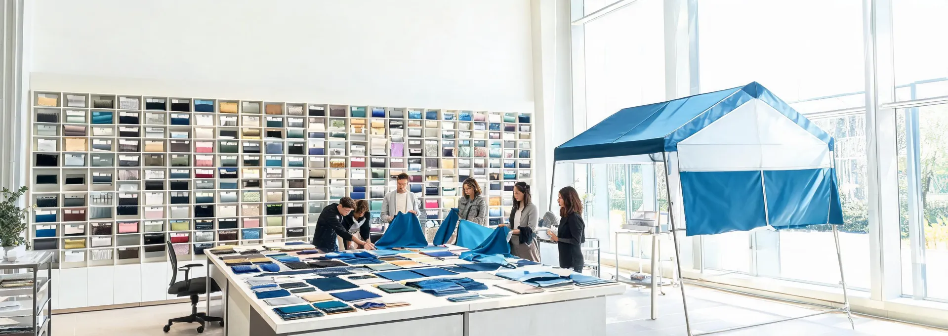 Sunbrella material library and collaborative studio