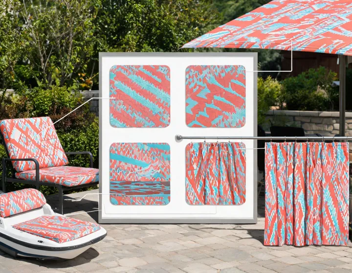 Outdoor textile application board