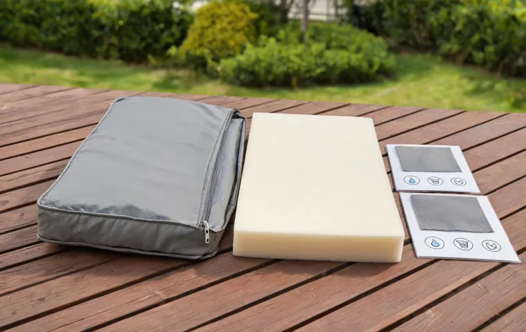 Outdoor seating cushion assembly